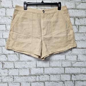 Universal Thread Women's Beige Shorts Size 12 100% Cotton